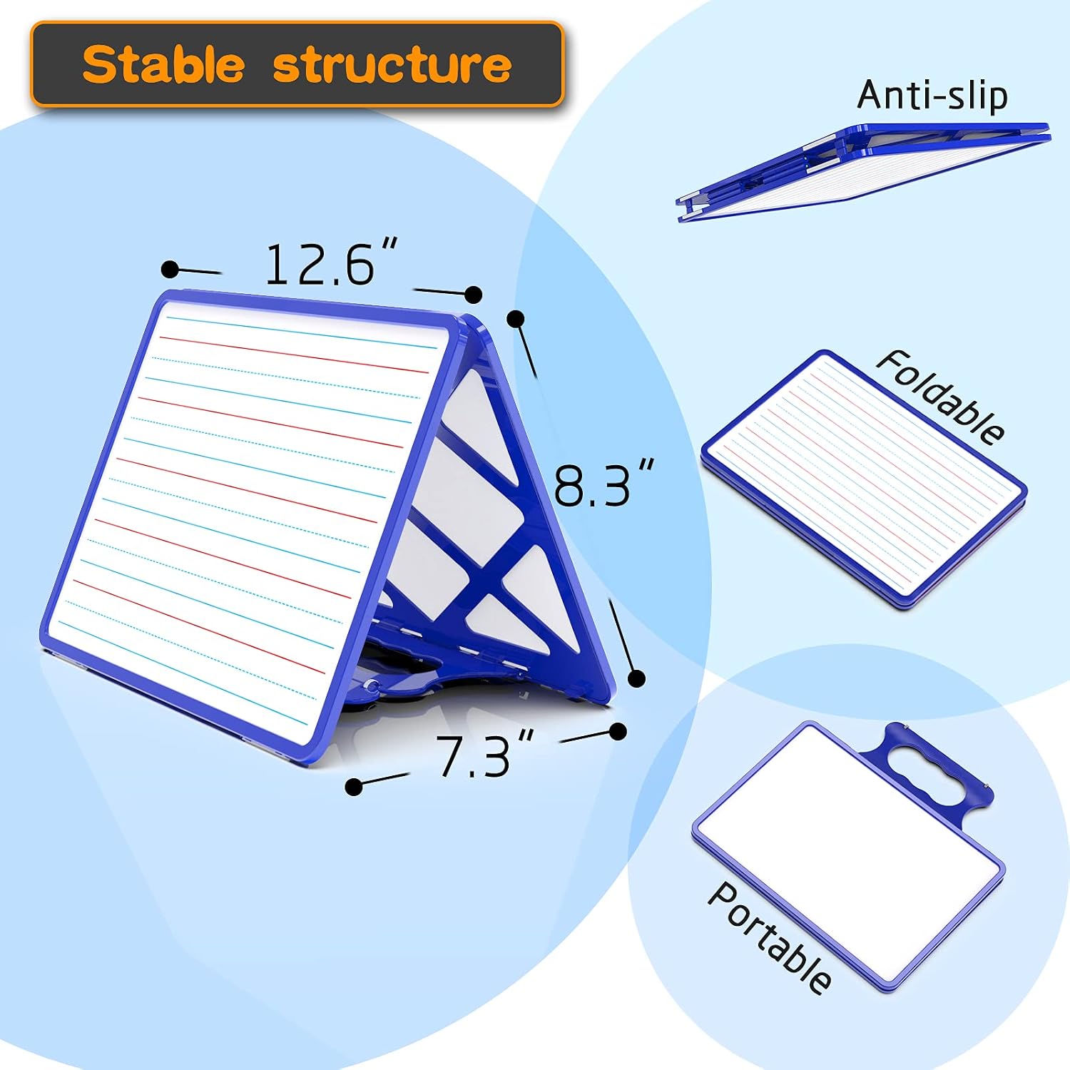 Original blue carry board support, folding and carry mechanism